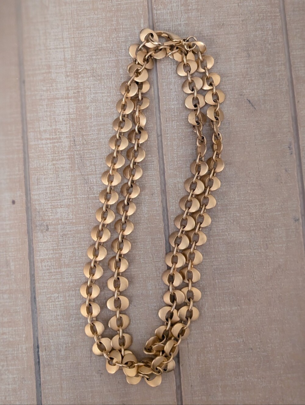 Express Matte Gold Chunky Chain Necklace